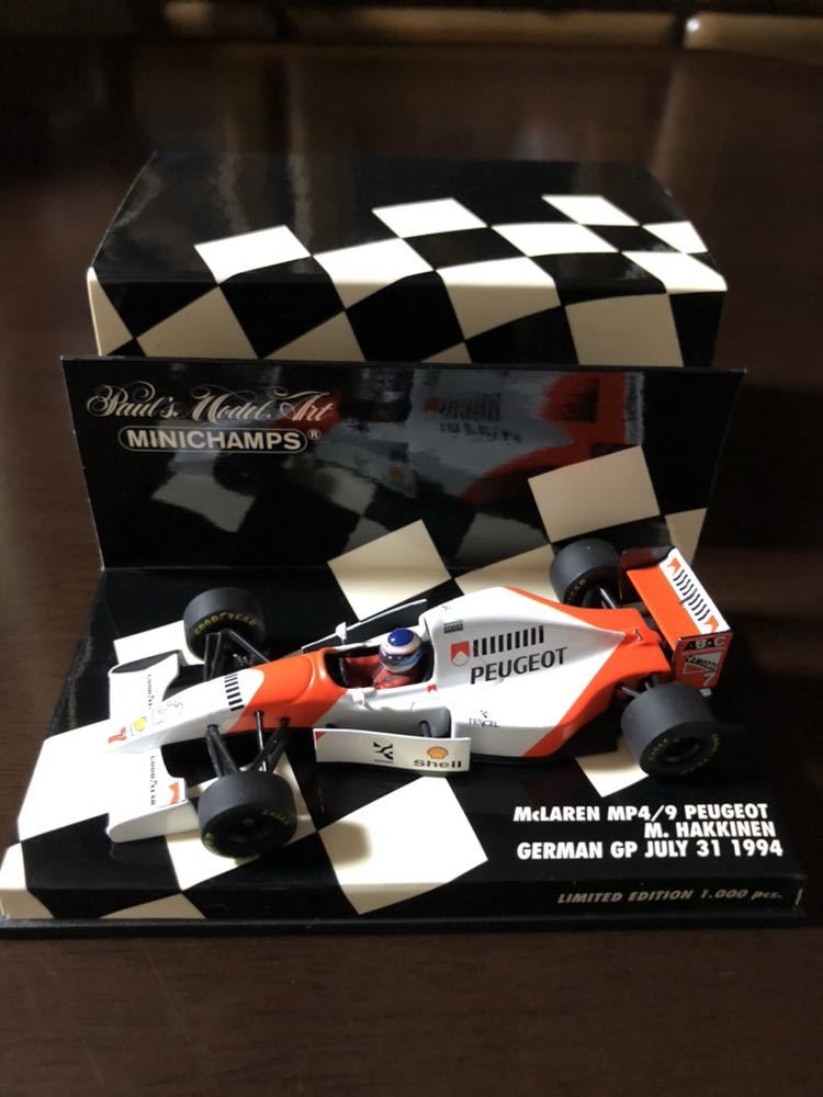 PMA 1/43 マクラーレンMP4/9 ハッキネン ミニチャンプス F1 1⁄43 マクラーレン ミニチャンプス MP4⁄9 | PMA プジョー ハッキネン