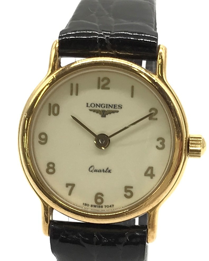 LONGINES ロンジン クォーツ QZ 腕時計 ステンレス レディース