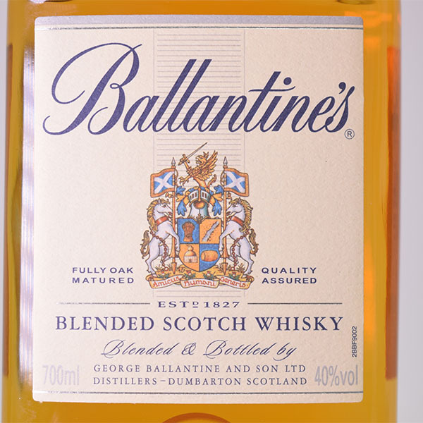 1円～★古酒★バランタイン 12年 角瓶 ＊箱付 ※ 700ml 40% スコッチ ウイスキー Ballantine's D25