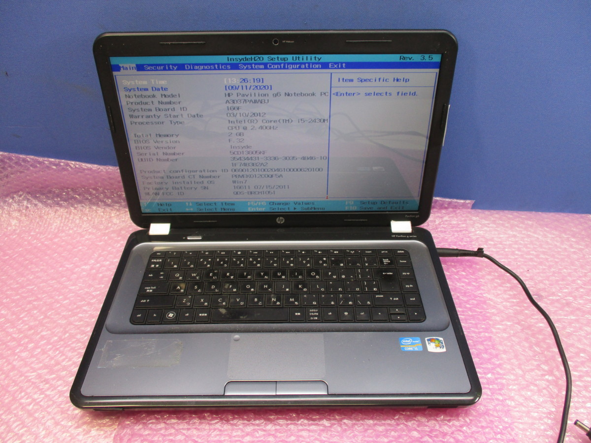 NEC MK27ML i5 Bios確認 ジャンク 191A NEC -necデスクトップpc(NEC)の
