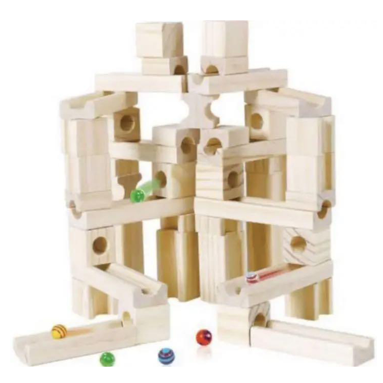 積み木 スロープ 立体パズル ブロック 木製パズル集中力 創造力 構成力 想像力 思考力 トンネル 木製玉転がし ６０ピース 積木 売買されたオークション情報 Yahooの商品情報をアーカイブ公開 オークファン Aucfan Com