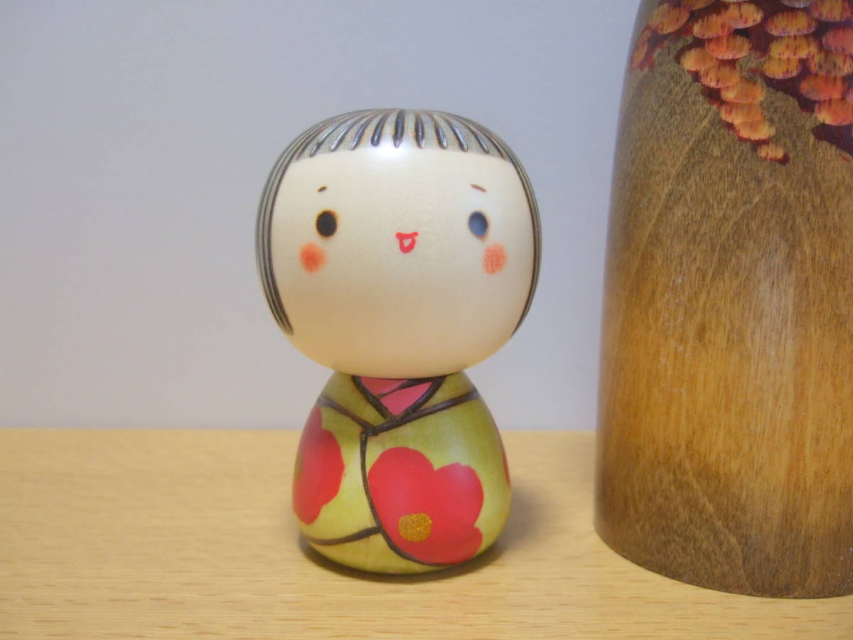 ◇ 創作こけし 3体まとめて 創作こけし 3体セット - △ 創作こけし（近代