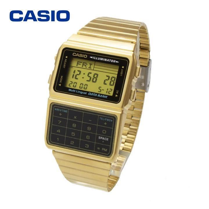 100%新品，新品 CASIO カシオ DATA BANK データバンク DBC-611G-1 腕時計 電卓 計算機 デジタル ゴールド 金 男性 メンズ 女性 レディース ビジネス(データバンク)｜売買されたオークション情報、yahooの商品情報をア データバンク