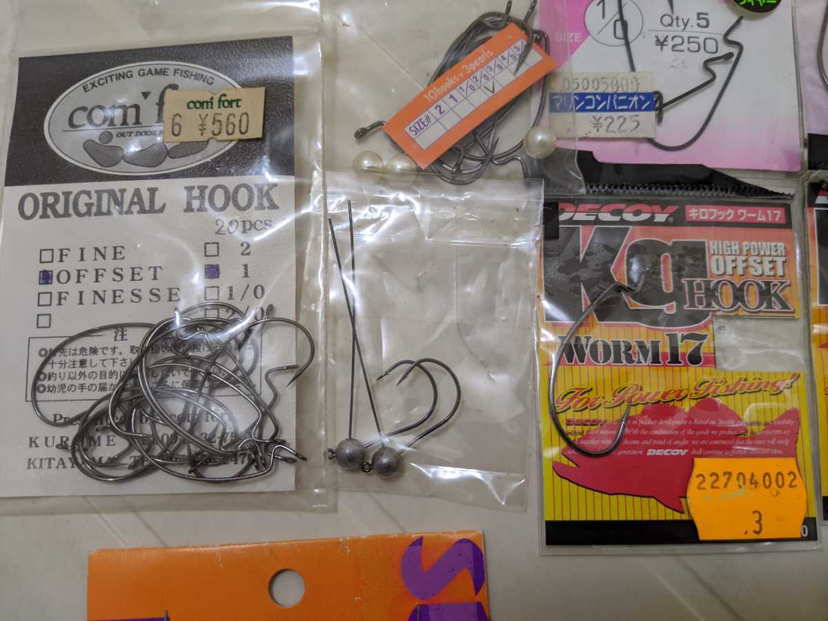 フック大量セット スゴイフック デコイ フィナ ガマカツ ロクマル バス釣り バス用 売買されたオークション情報 Yahooの商品情報をアーカイブ公開 オークファン Aucfan Com