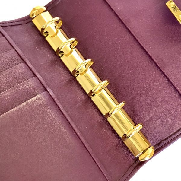 LOEWE ロエベ システム手帳カバー 6穴タイプ スエード×レザー レッド系 fah 4S232(その他)｜売買されたオークション情報 ...