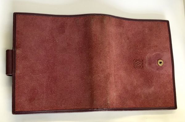 LOEWE ロエベ システム手帳カバー 6穴タイプ スエード×レザー レッド系 fah 4S232(その他)｜売買されたオークション情報 ...