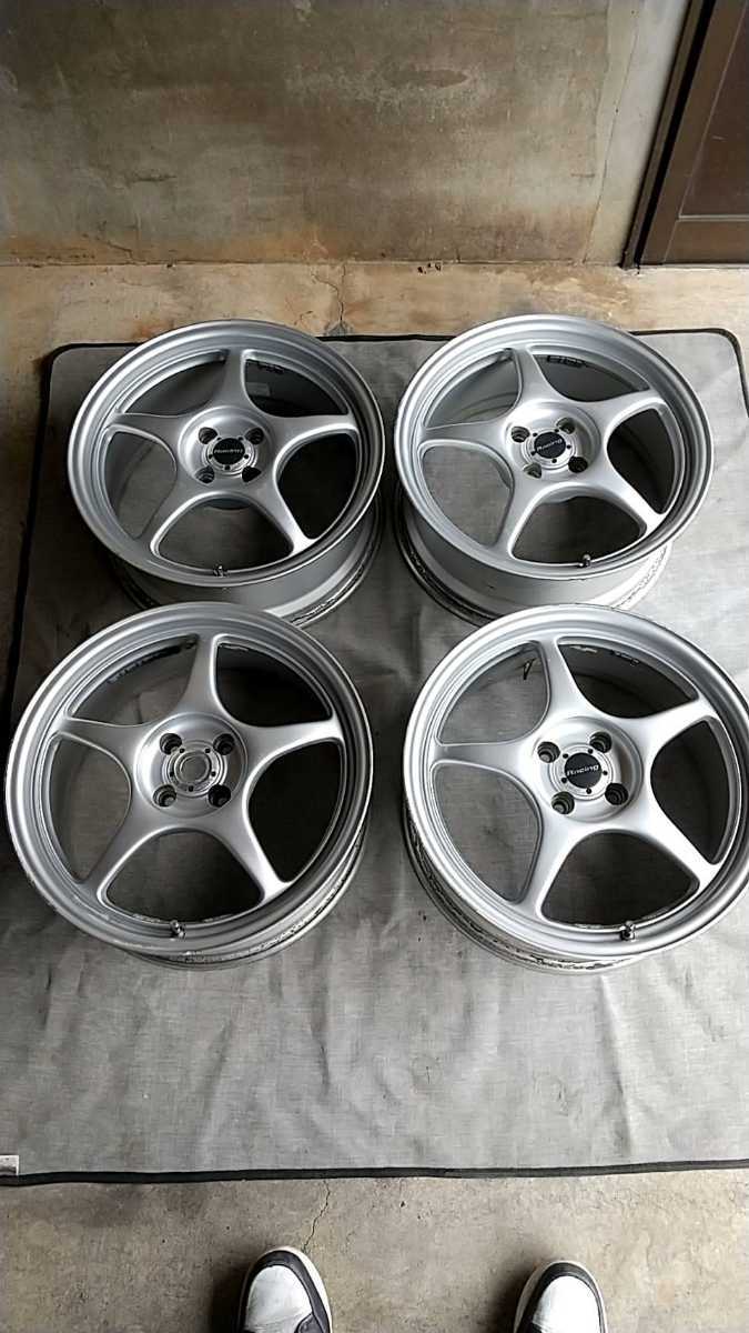 エンケイレーシング 17インチ 7J +40 4H 100 中古4本 ホイール 17インチ