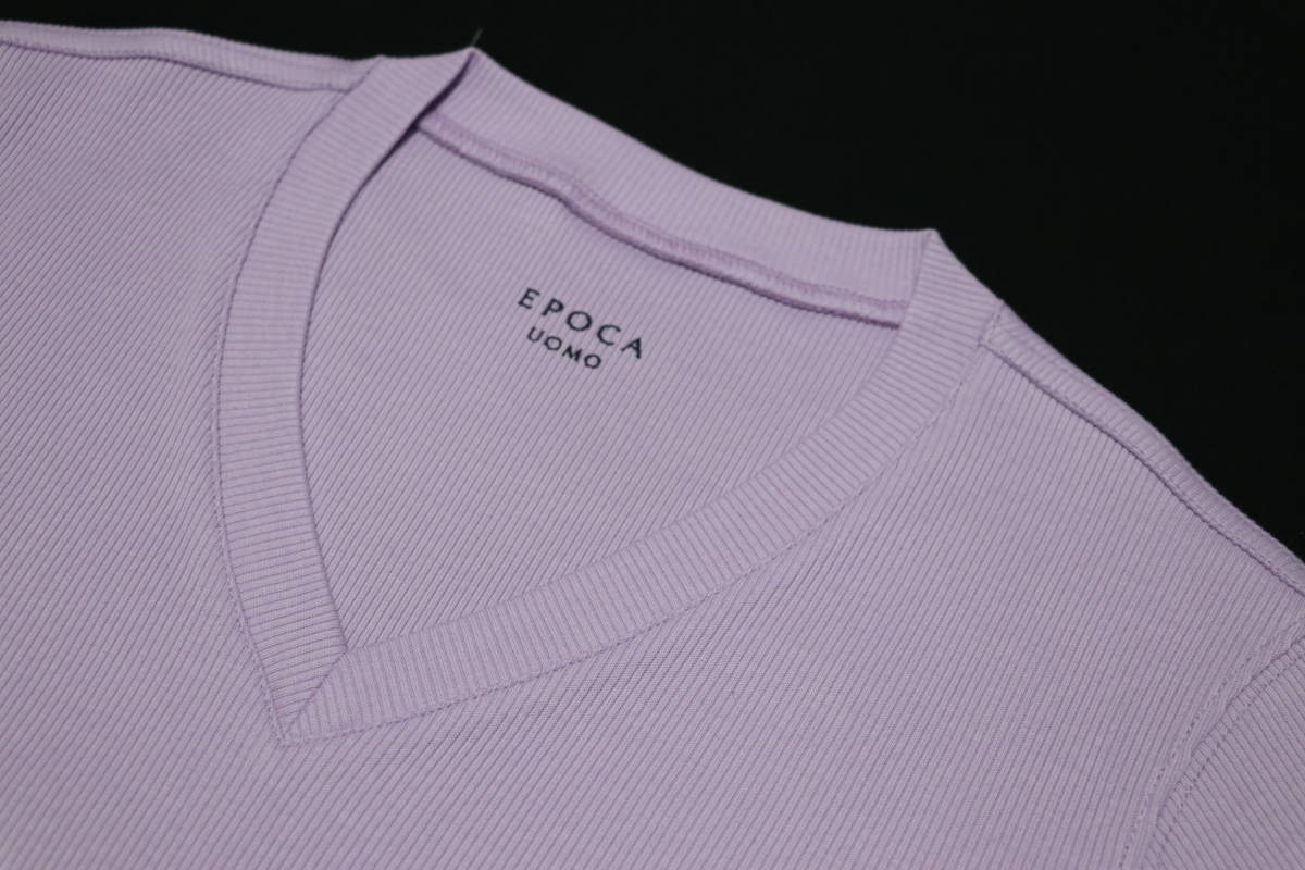 赤字超特価，新作登場 EPOCA エポカウォモ 半袖カットソー Tシャツ 50 LLサイズ Vネック 薄紫10 000円(無地)｜売買されたオークション情報、yahooの商品情報をアーカイブ公開 - オークファン XLサイズ以上