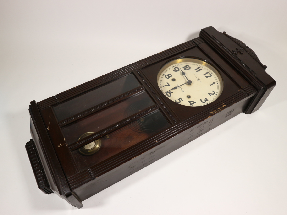 精工舎 昭和レトロ - SEIKOSHA 稼働品 seiko オーバーホール済 掛時計