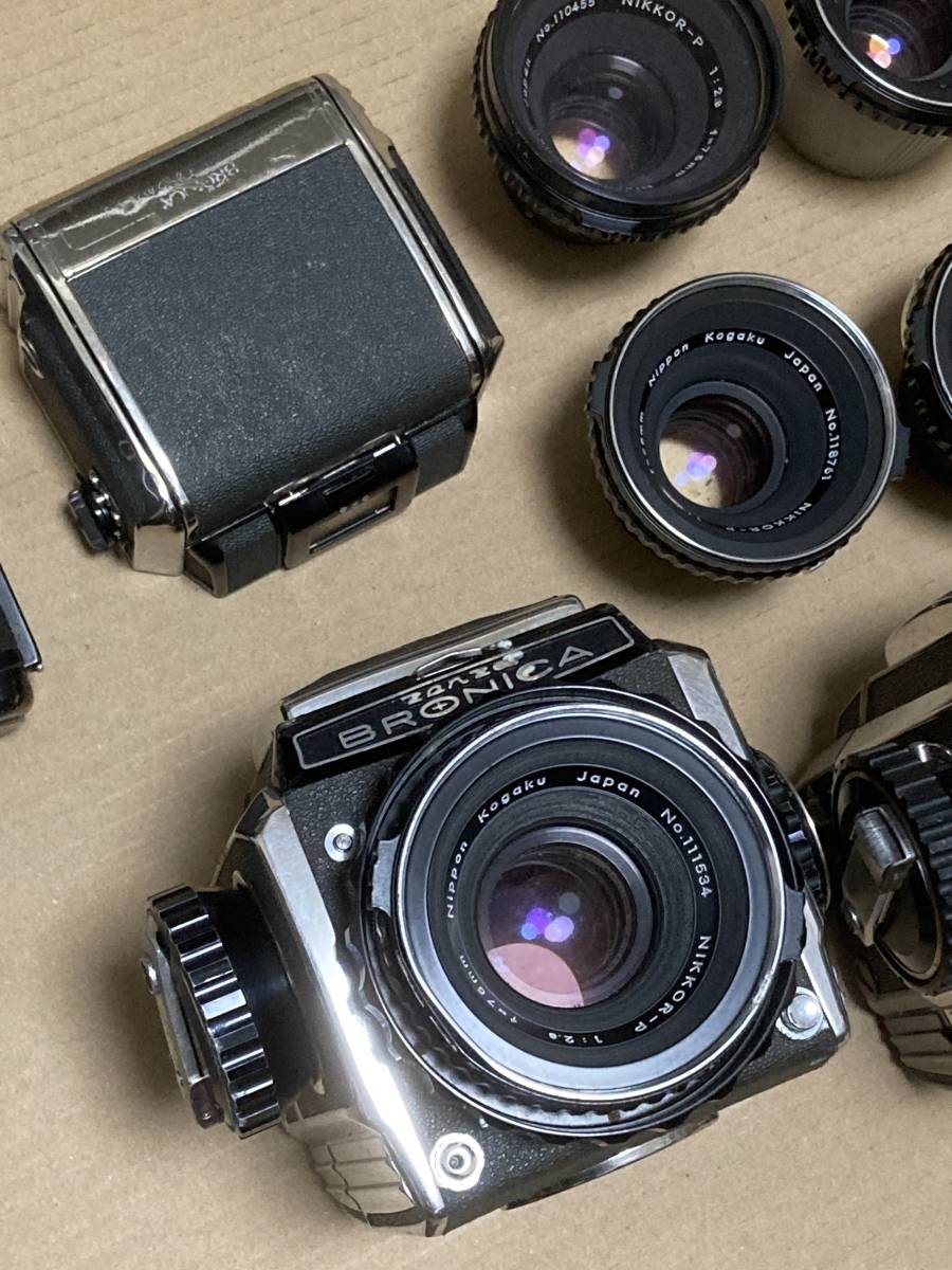Pentax 6x7 TAKUMAR 75mm F4.5 & ZENZA BRONICA 2台 & レンズ・その他付属品　大量セット_10