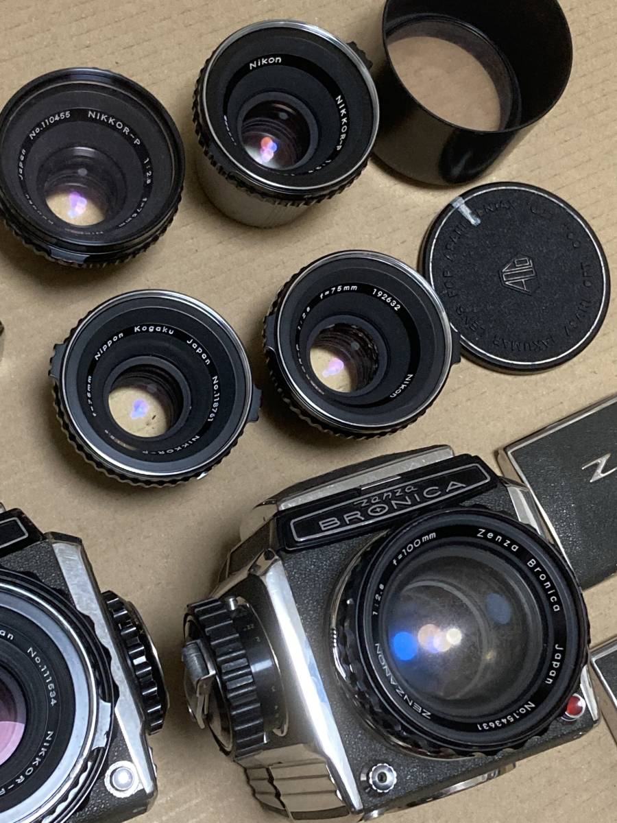 Pentax 6x7 TAKUMAR 75mm F4.5 & ZENZA BRONICA 2台 & レンズ・その他付属品　大量セット_5