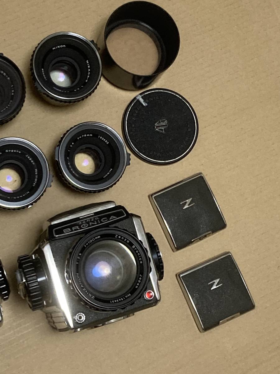 Pentax 6x7 TAKUMAR 75mm F4.5 & ZENZA BRONICA 2台 & レンズ・その他付属品　大量セット_7
