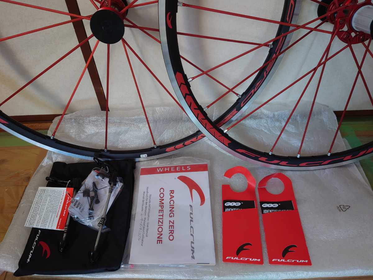 フルクラム　レーシングゼロ　コンペ　レッドカスタム　クリンチャー ホイールセット FULCRUM RACING ZERO cult_3
