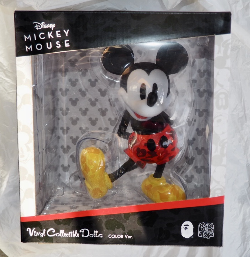 20AW MEDICOM TOY VCD BAPE R MICKEY MOUSE COLOR Ver. メディコムトイ ミッキーマウス ...