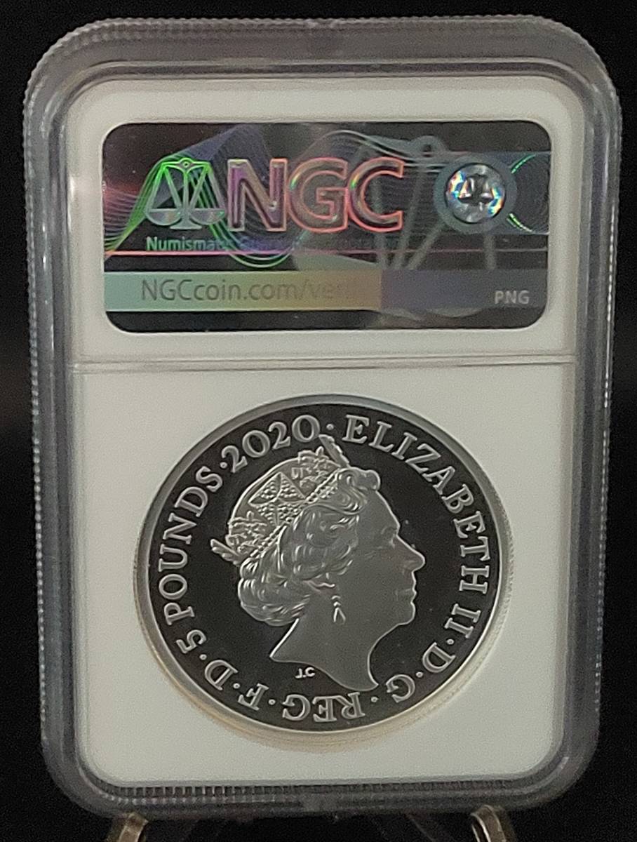 【高鑑定】2020年 デヴィッド ボウイ 銀貨 デビット  イギリス 高鑑定】2020年 デヴィッド ボウイ 銀貨 デビット コイン イギリス