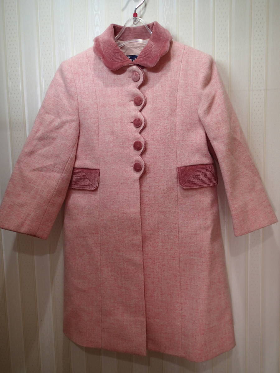 ☆アンカル/Ancar 110㎝ぐらい☆襟（フード付き）後ろプリーツコート  