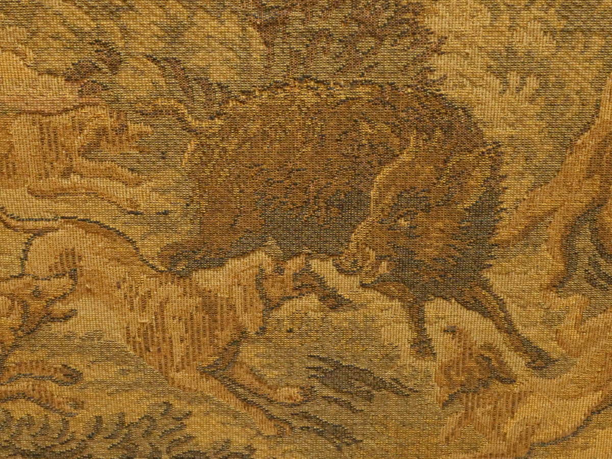 TEP314_ローズウッドフレーム/ゴブラン織り/刺繍絵画/高級/タペストリー/ヨーロピアン/木製額縁/壁掛け リトルガーデン レディース [0301-53109 KAGU KAMEYA カーテン