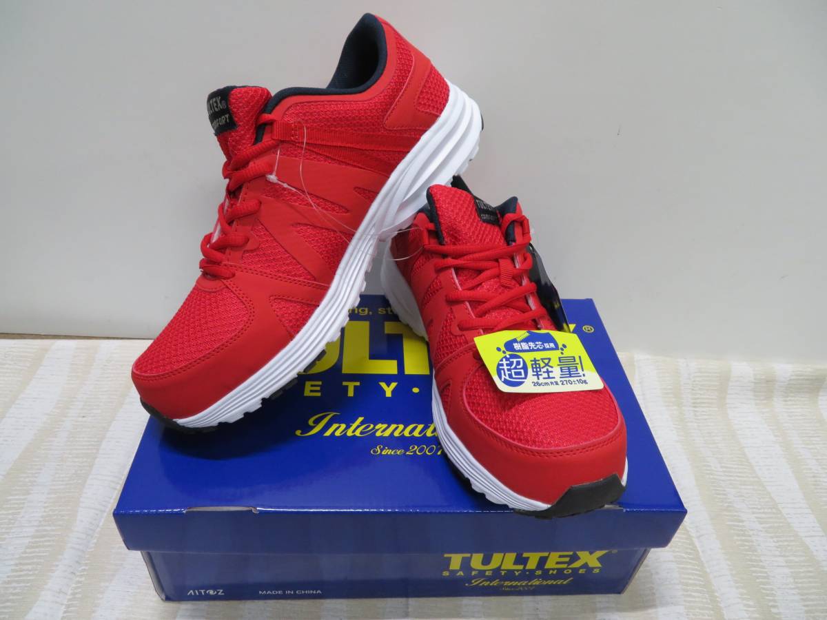 アイトス Tultex超軽量樹脂先芯入安全靴 Az 009レッド 26 0ｃｍ 軽作業向けの品が 1970円 26 0cm 売買されたオークション情報 Yahooの商品情報をアーカイブ公開 オークファン Aucfan Com