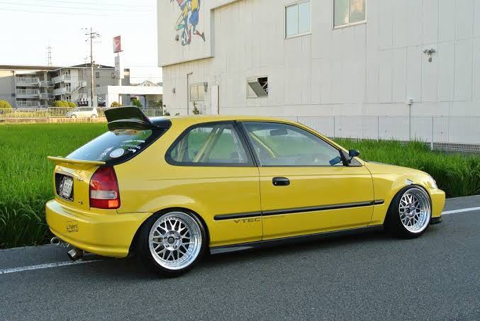 送料無料 osakajdm リアウイング シビック EK 3ドア用 FRP 大阪JDM