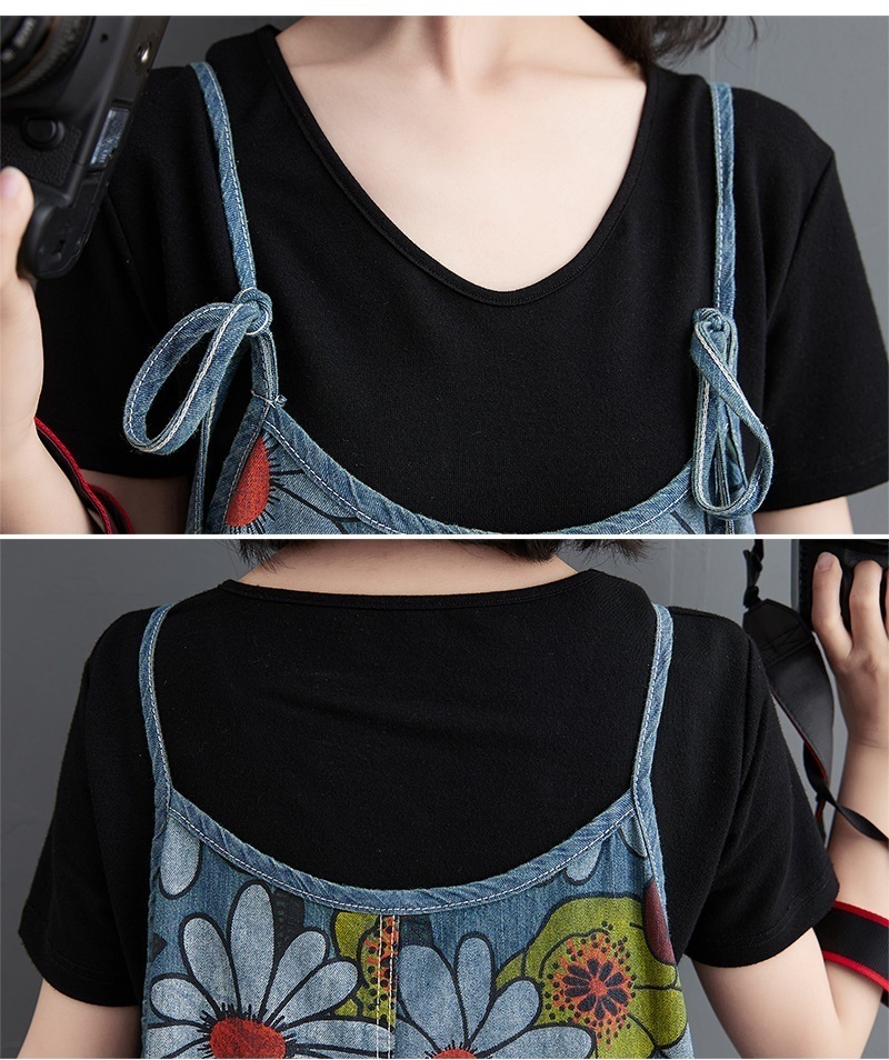 同梱1万円 Ｍ ＸＸＬサイズ 夏新作 上質カジュアル 20304050代 オシャレ ゆったり花柄 デニムつなぎ サルエルサロペット(サロペット、オーバーオール)｜売買されたオークション情報、yahooの商