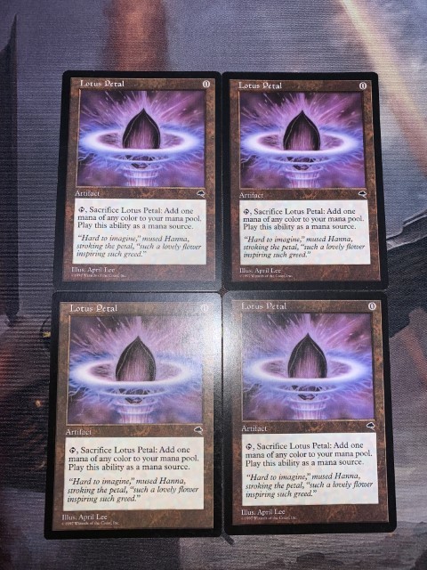 MTG 水連の花びら 4枚セット 英語 EN TMP MP 【公式通販】
