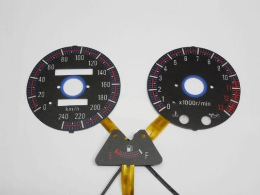 ELメーター ZRX1100 ZRX1200 黒 180km用 240km表示 | メーター バイク