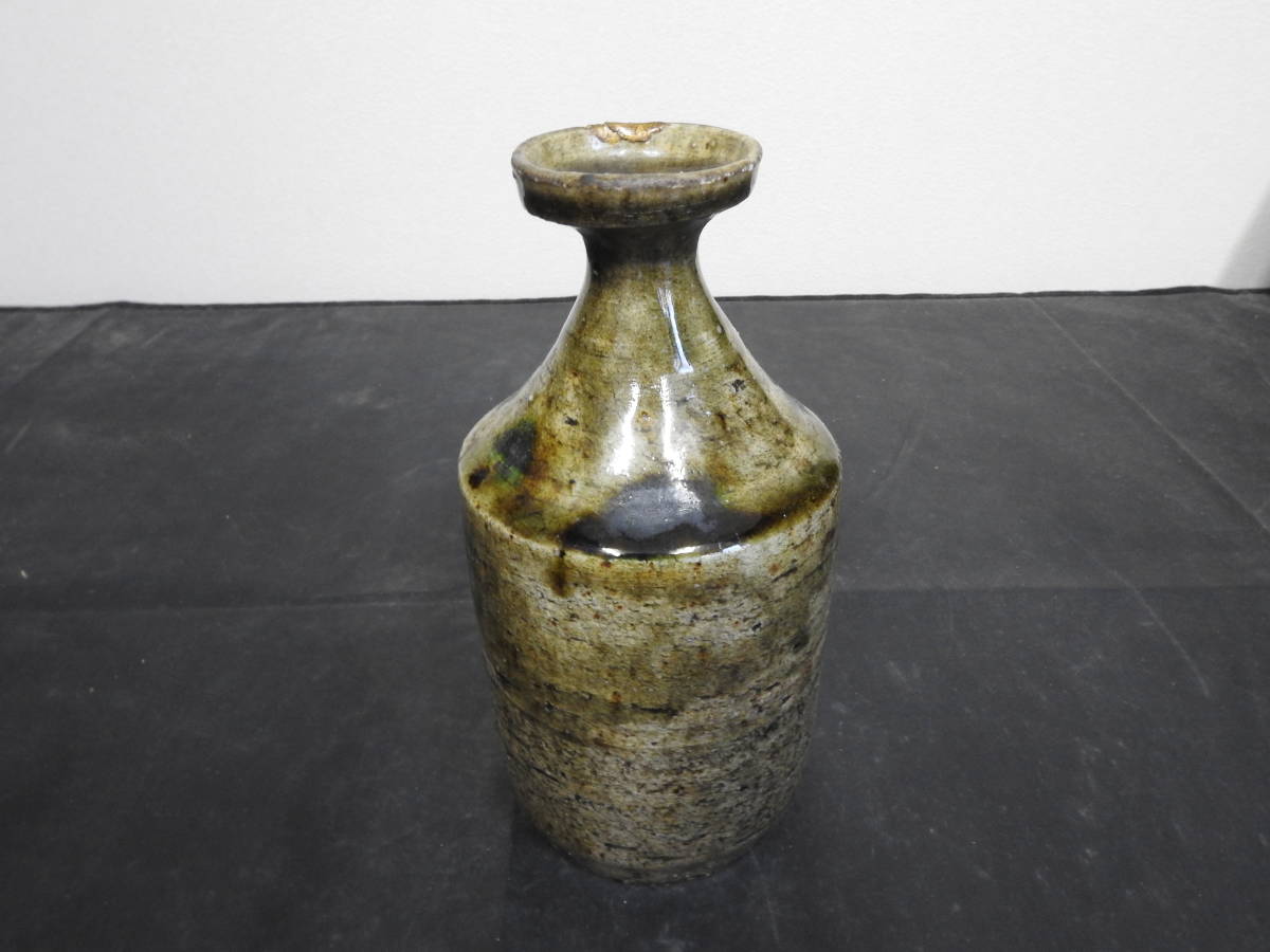 織部徳利 酒器 文化遺産オンライン 無地志野織部 徳利 作家「鯉江良二