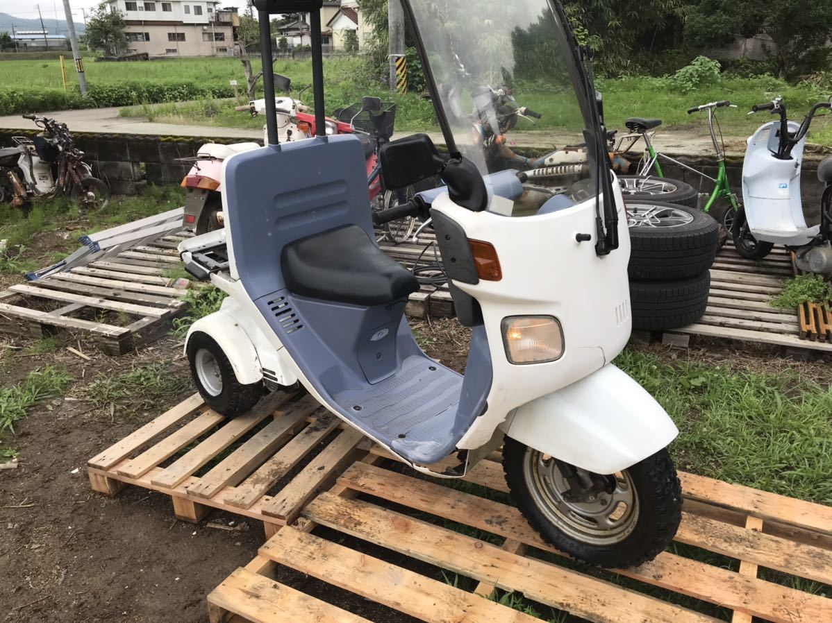 書付・実働・希少車【宮城県白石発】ホンダ　ジャイロ・キャノピー　TA02　2スト　16999Km　旧車・絶版車　隣県配達可（別費)