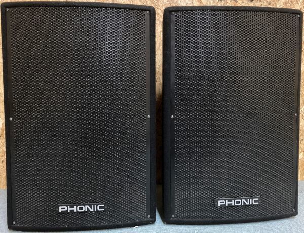 07】PHONIC フォニック isk15 スピーカー 音出し確認済 中古 