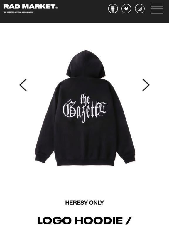 the gazette mサイズ　パーカー　18th ガゼット　送料無料