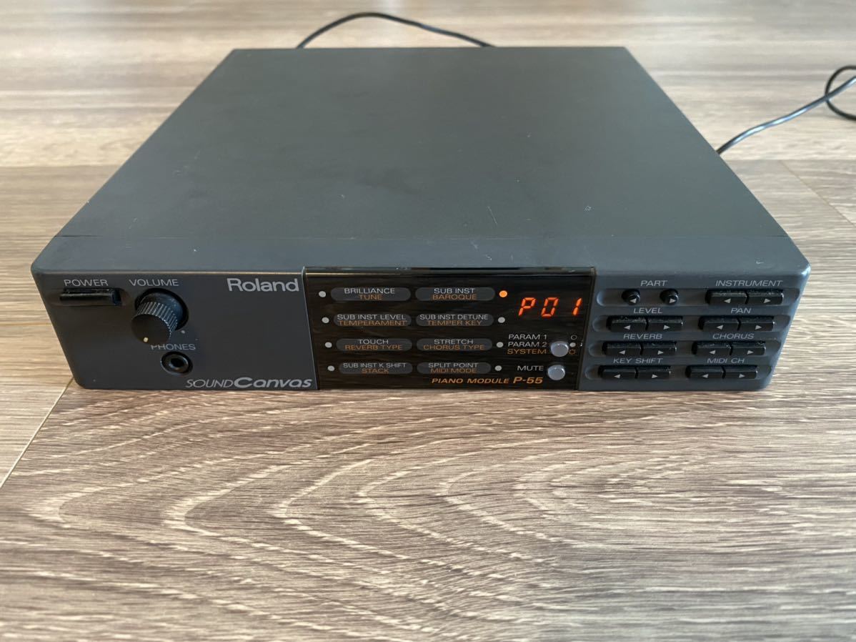 ROLAND P-55 SOUND Canvas ピアノモジュール 動作品 ローランド Piano