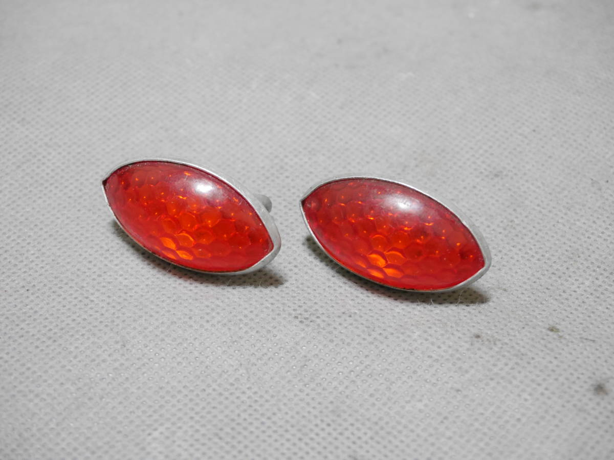 新品，定番人気 レア NOS 赤 ビンテージ キャッツアイ プラ 