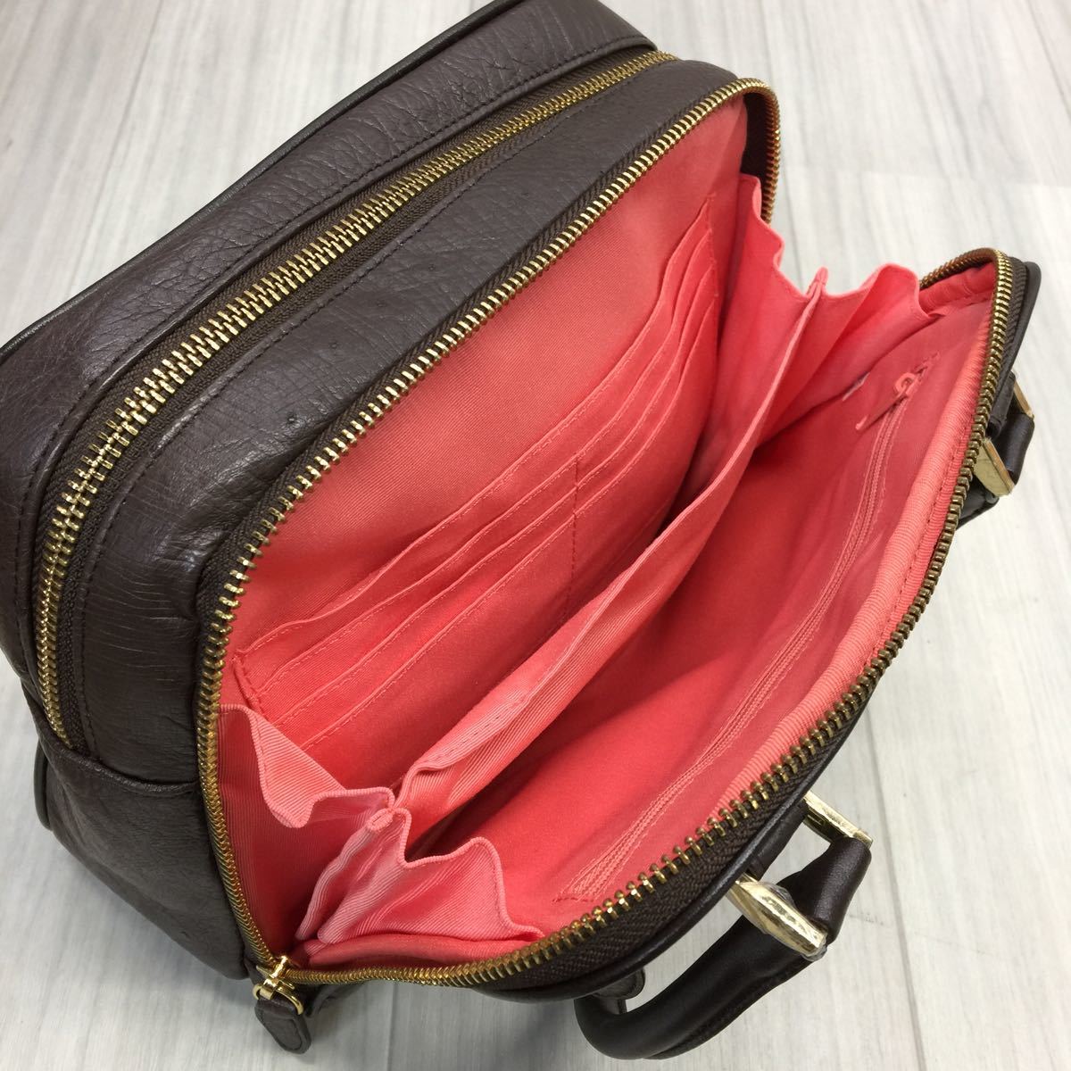 新品未使用】Falchi New York ファルチニューヨーク オーストリッチ 
