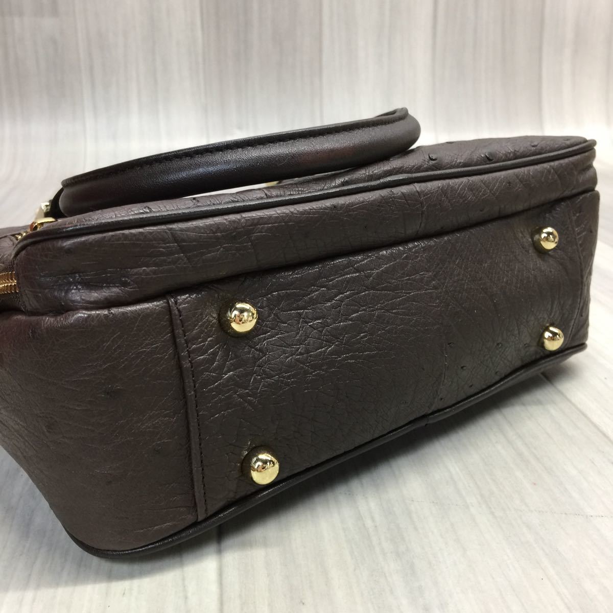新品未使用】Falchi New York ファルチニューヨーク オーストリッチ 