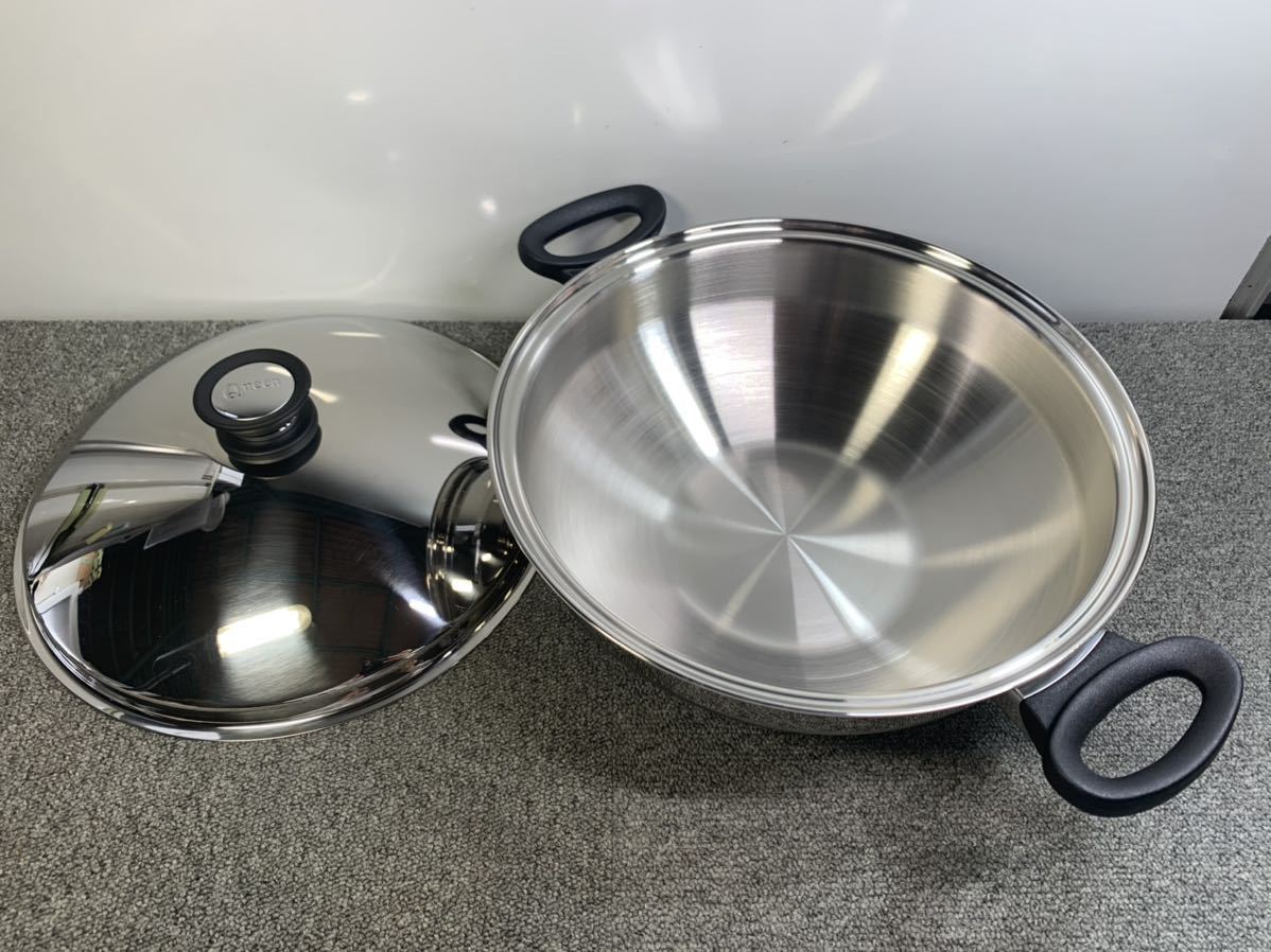 ☆未使用☆ Amway アムウェイ クィーン ウォック 揚げ物 中華 万能鍋 AMWAY アムウェイ クィーン ウォック 両手鍋 揚げ物 万能鍋 未使用品