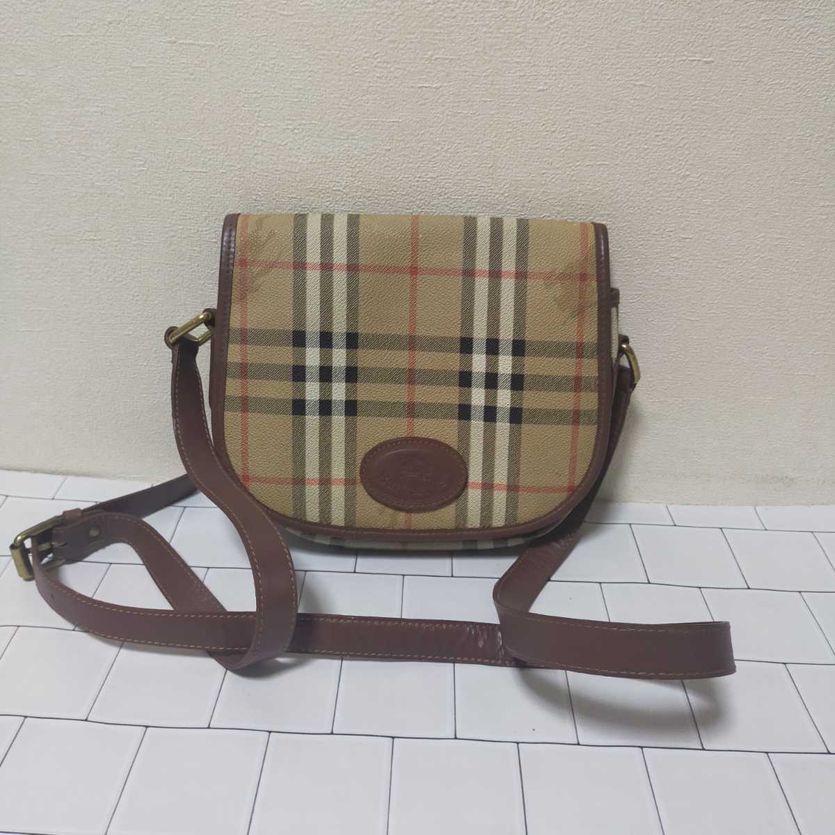 美品 BURBERRYショルダーバック バーバリーショルダーバック BURBERRY 