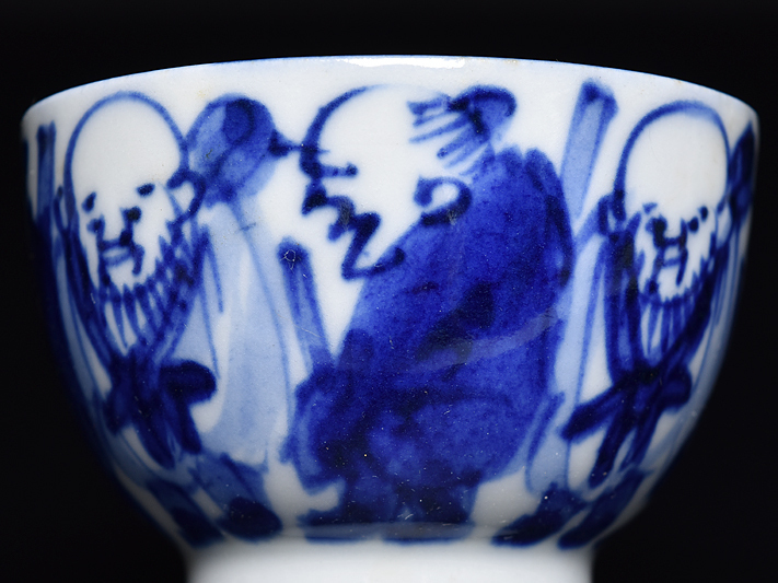 煎茶道具 京焼 急須 青 煎茶器セット [東山堂 【 倣青木 木米（聾