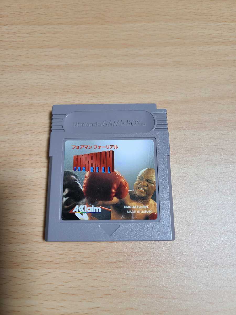 GB フォアマンフォーリアル ゲームボーイ 神レア Foreman For Real 