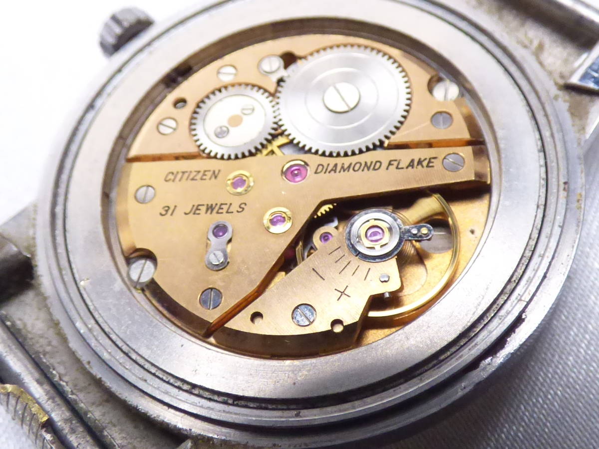 B328）CITIZEN シチズン ダイヤモンドフレーク 31石 手巻き 