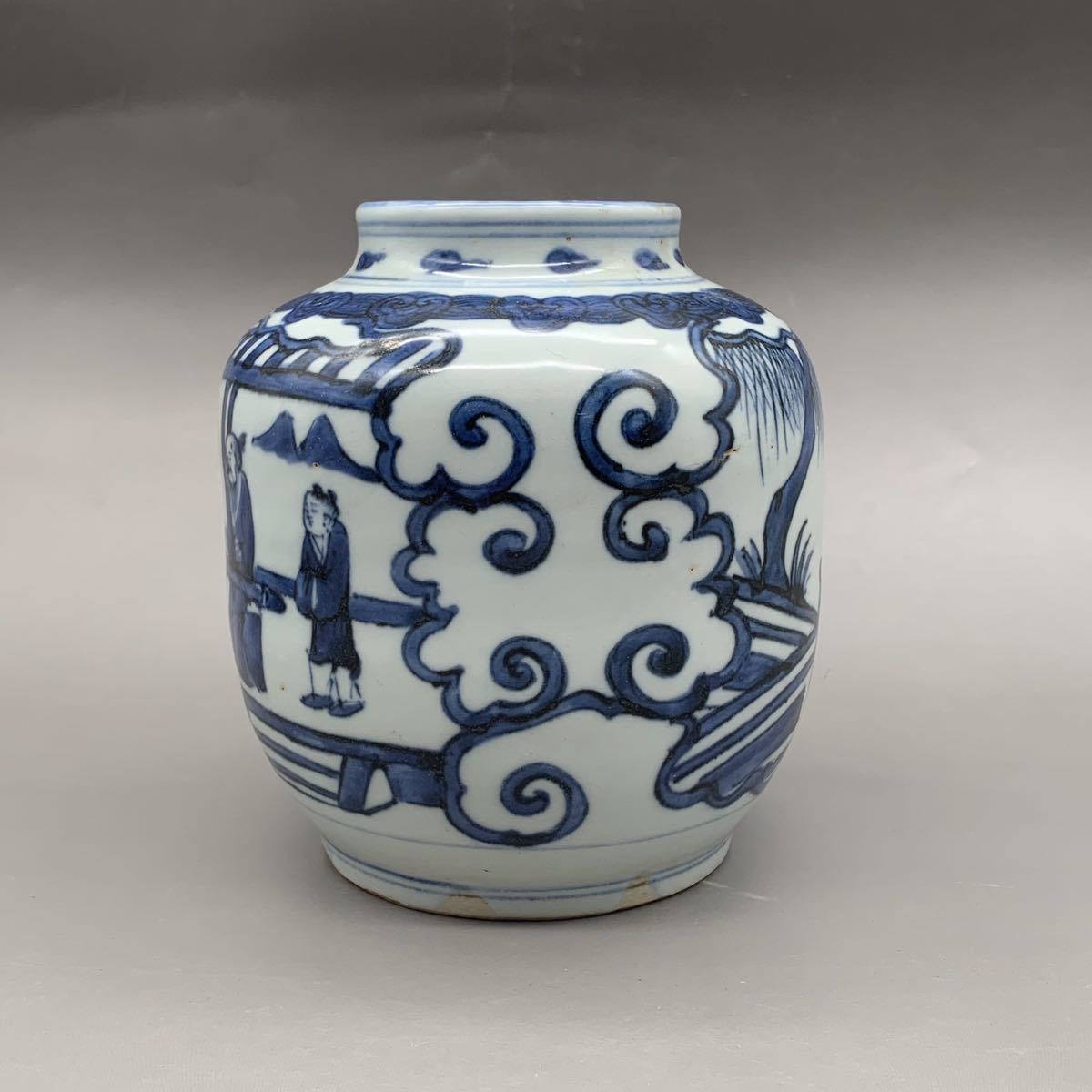 明 青花水注 中国 古美術