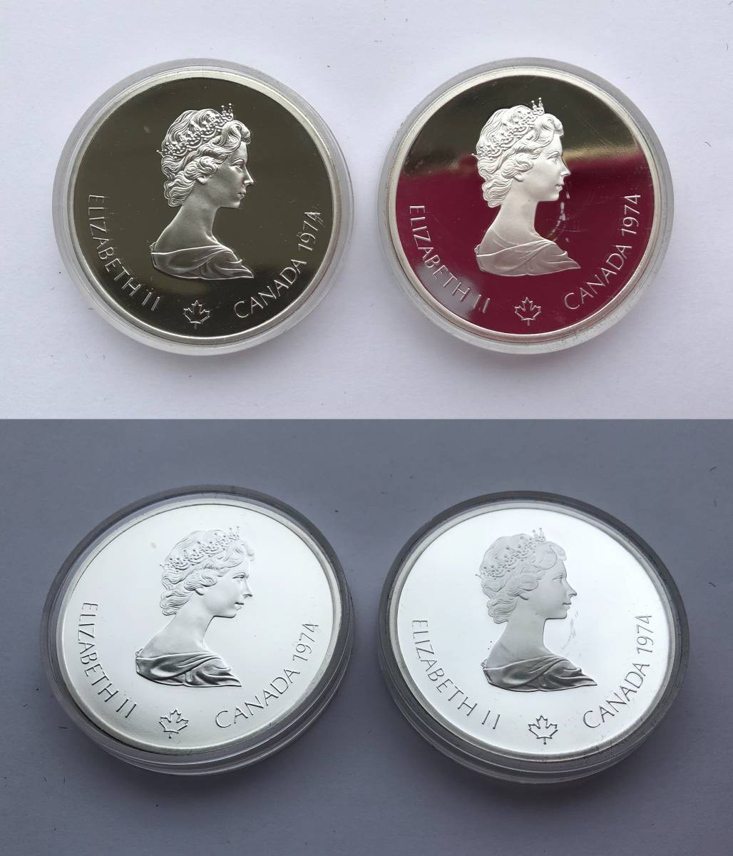 カナダ | 銀貨 貨幣博物館 4枚 オリンピックの人気アイテム カナダ
