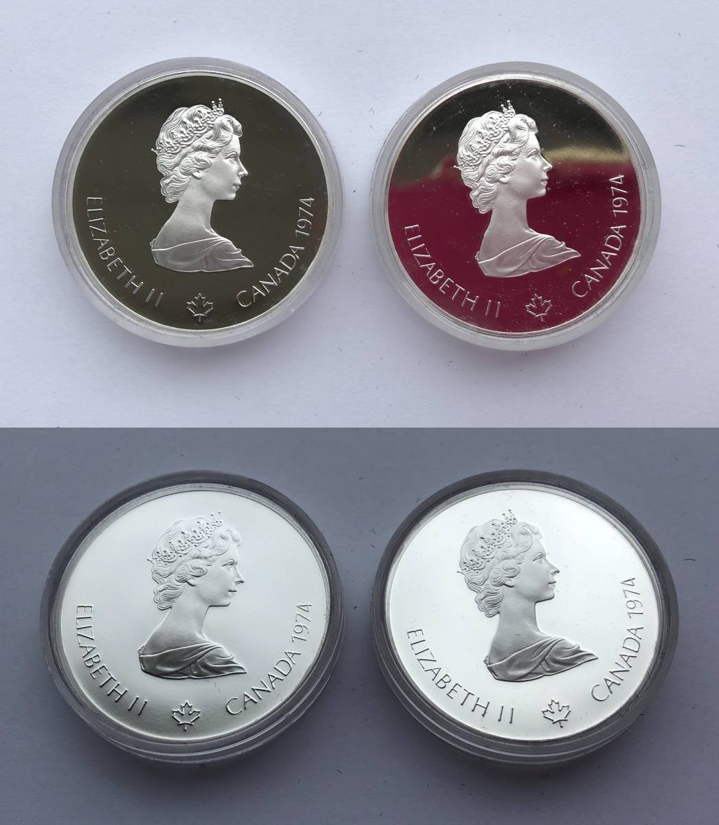 カナダ | 銀貨 貨幣博物館 4枚 オリンピックの人気アイテム カナダ