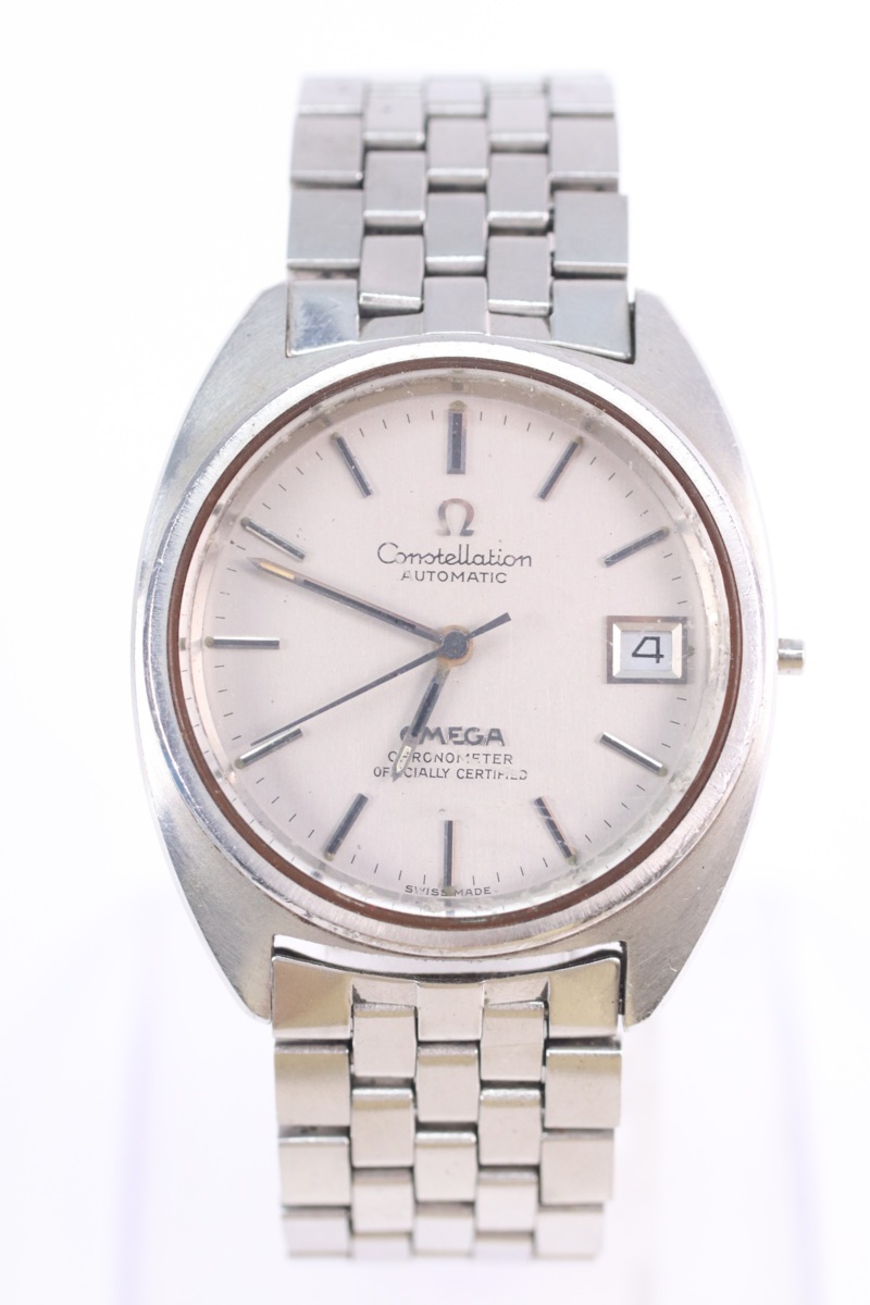 【ジャンク品】OMEGA オメガ Constellation コンステレーション クロノメーター ST168.0056 自動巻き 23石 デイト 腕時計 0604-N