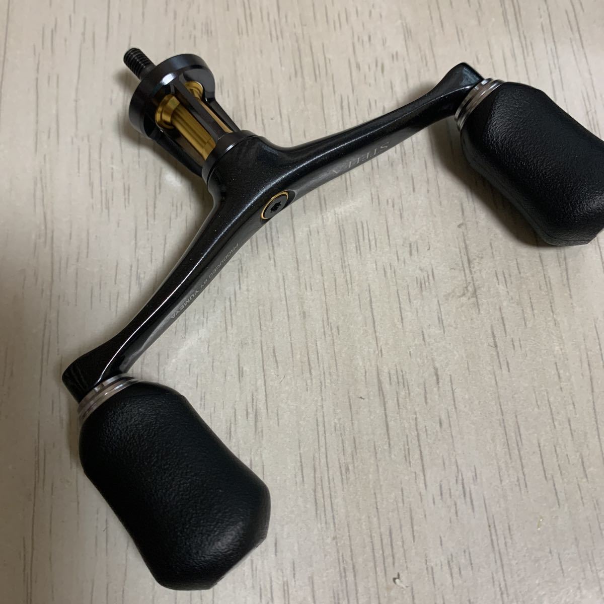 夢屋 14ステラ シマノ 38mm ハンドル バス・トラウト R☆ 美品 SHIMANO