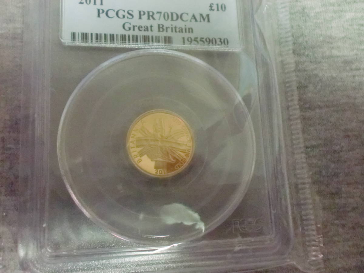 金貨 10ポンド PR70DCAM First PCGS イギリス ブリタニア 2011年 