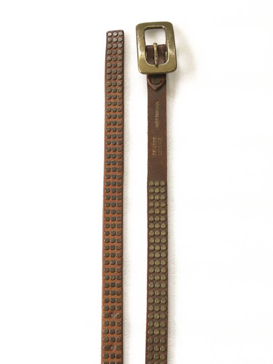 ナノ ユニバース スタッズ ナロー レザー ベルト Nano Universe Bark Tannage Genuine Leather ナノユニバース 売買されたオークション情報 Yahooの商品情報をアーカイブ公開 オークファン Aucfan Com