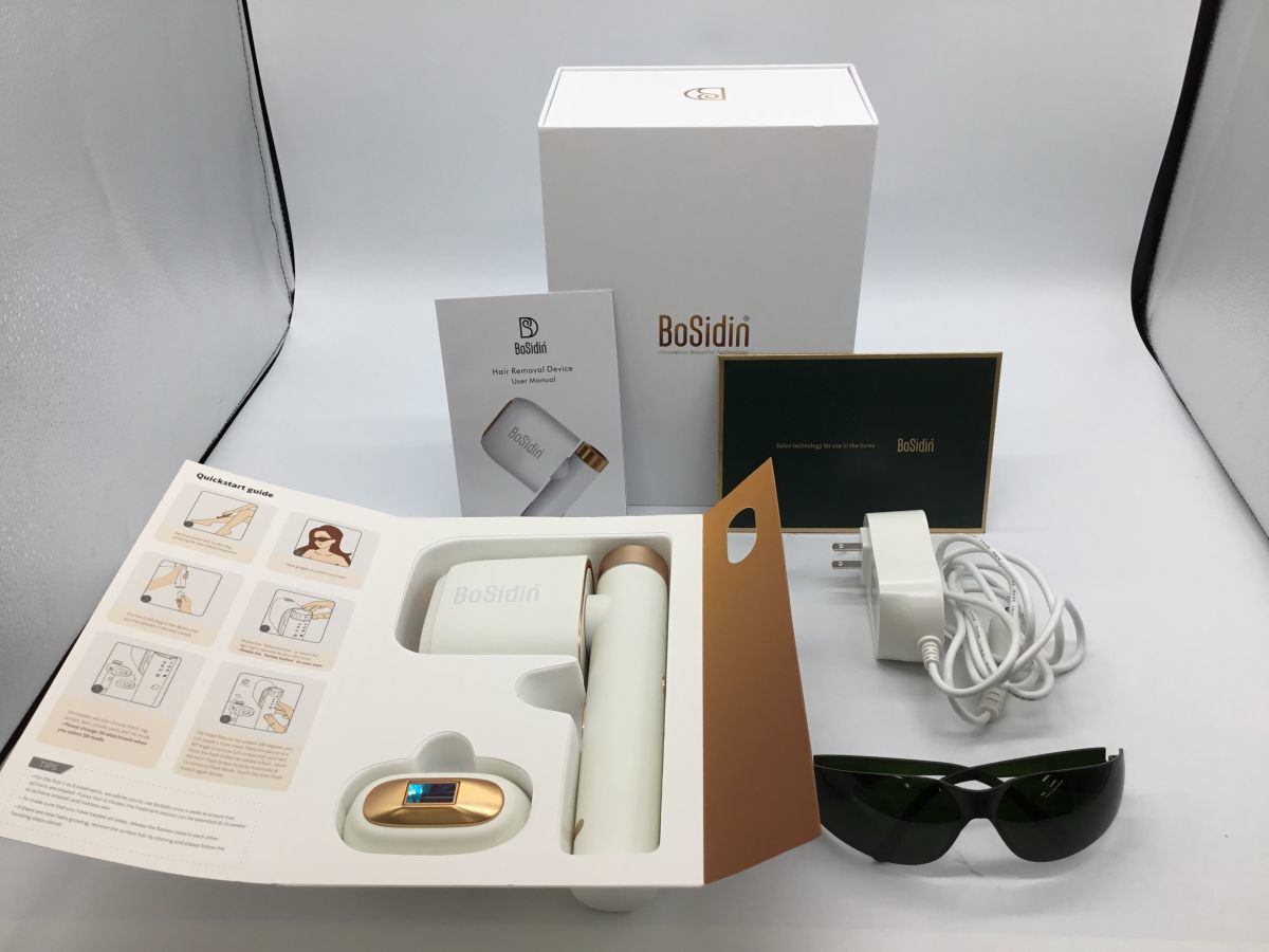 【Bosidin】ボシディン　家庭用光脱毛器　ホワイト【郡山安積店】