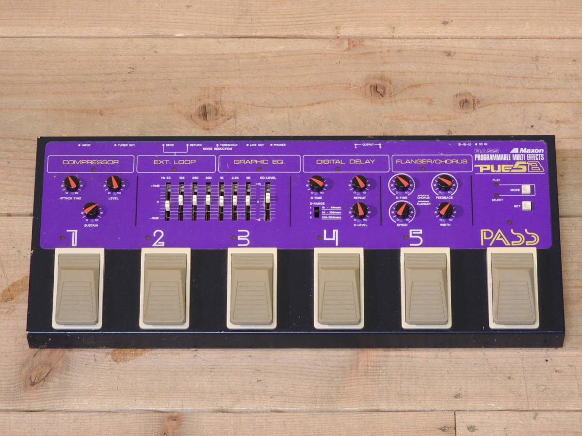 激レア！Maxon PUE5B ベース用マルチエフェクター Maxon Bass PUE5B Multi Pedal Effects MAXON From Programmable Japan