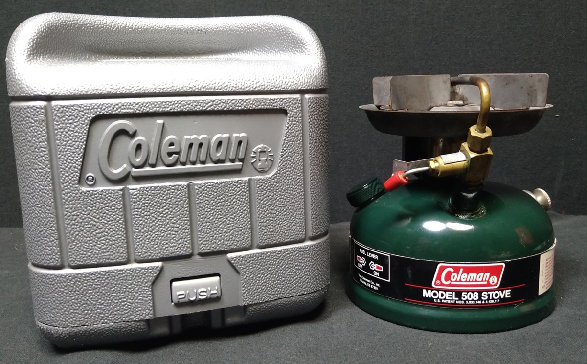 中古品】Coleman Model 508 Stove シングルバーナー グリーン ケース付