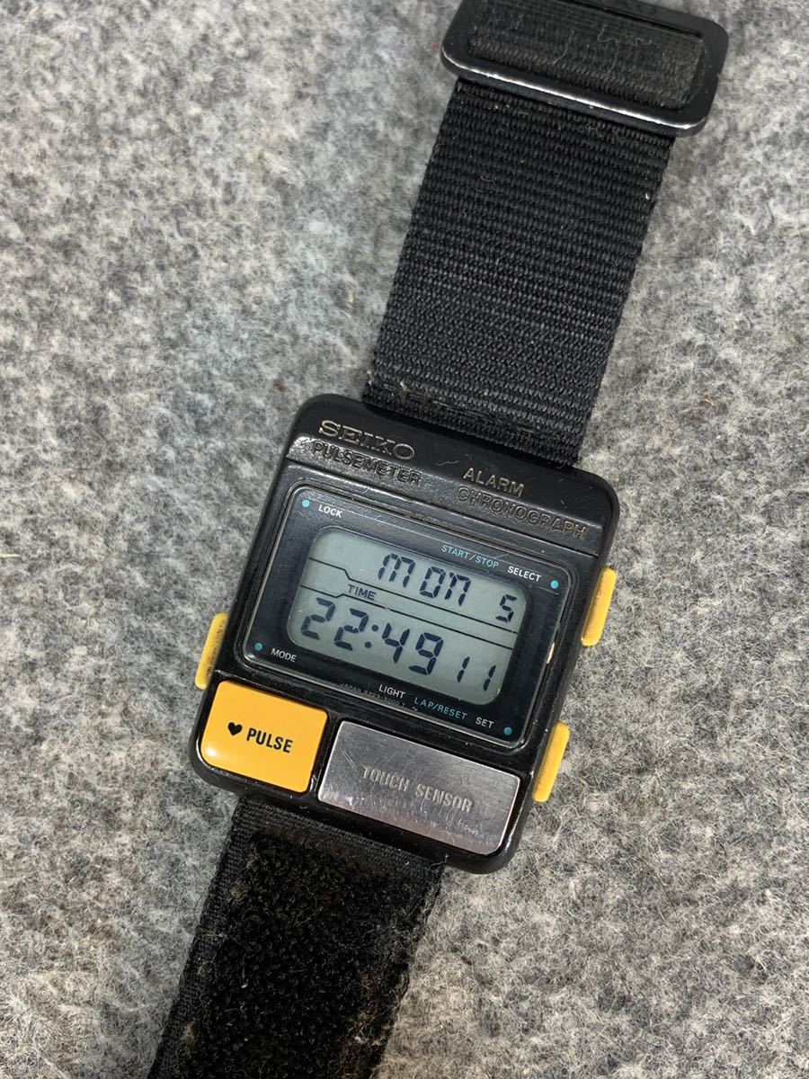 セイコー SEIKO デジタル メンズ腕時計 S229-5001 パルスメーター